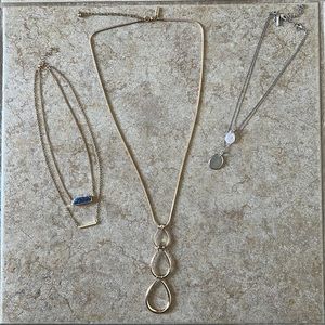 3 White House Black Market Necklaces